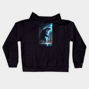 Godzilla Monster Kaiju 4 Kids Hoodie